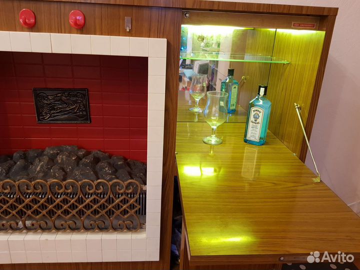 Камин с баром электрический
