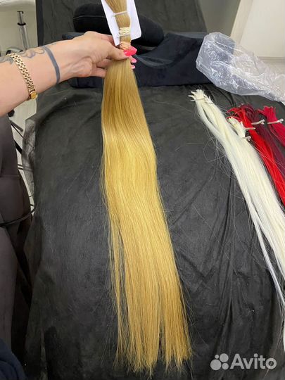 Натуральные волосы срез 70см