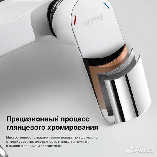 Смеситель для ванны Gappo G3248-8