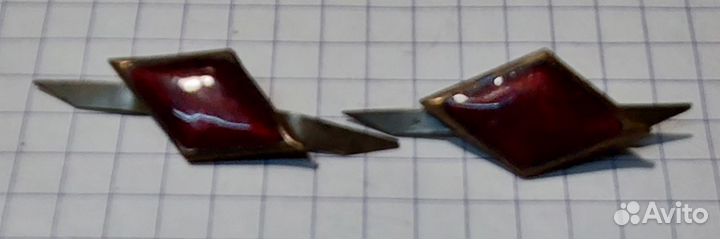 Эмблемы петличные ромбы