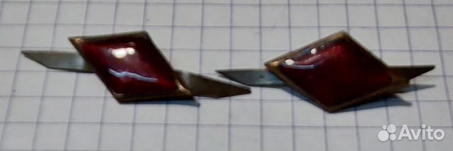 Эмблемы петличные ромбы