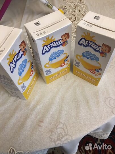 Молоко агуша 1 литр 6 штук