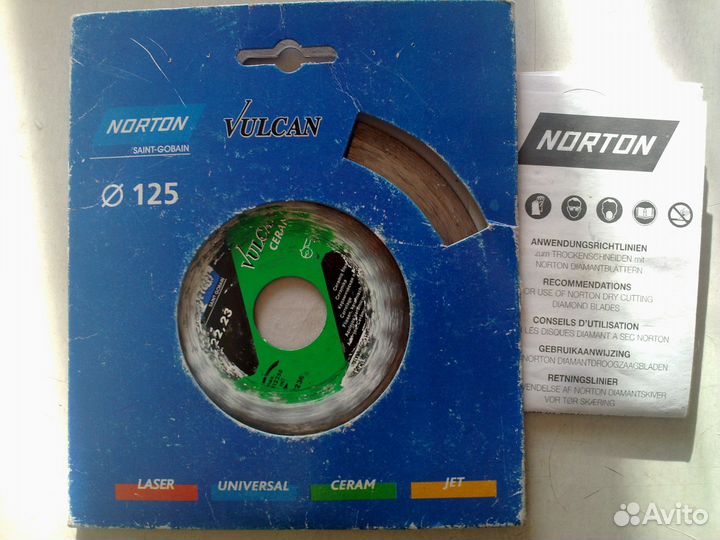 Диск Norton Vulcan Ceram(d-125мм)