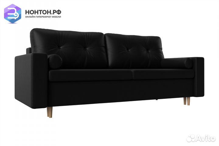 Диван пантограф Белфаст экокожа черная