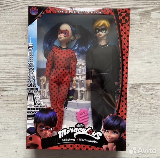 Леди Баг и Супер Кот 38-30 -55 см / Новые
