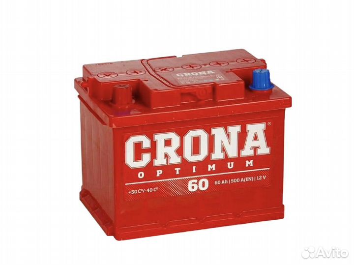 Акб на Kia Rio Киа Рио Crona 60ач 500А 37110-H5061