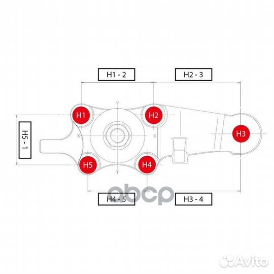 Опора шаровая нижн правая toyota land cruiser P