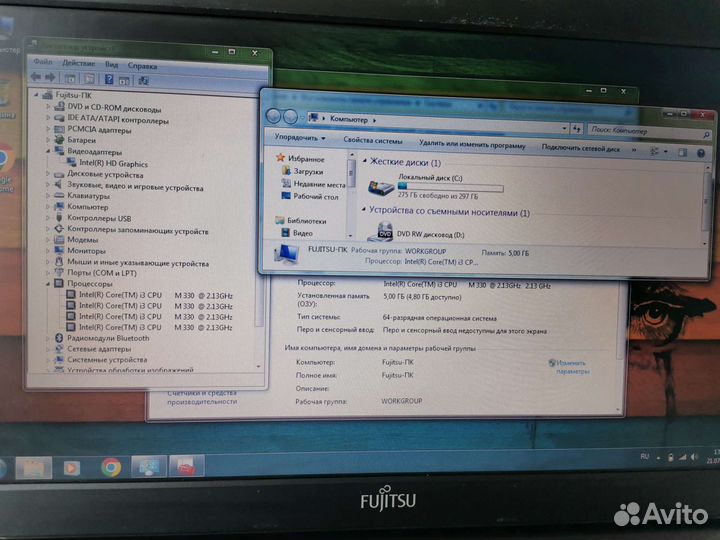 Хороший Ноут Core i3/4гб