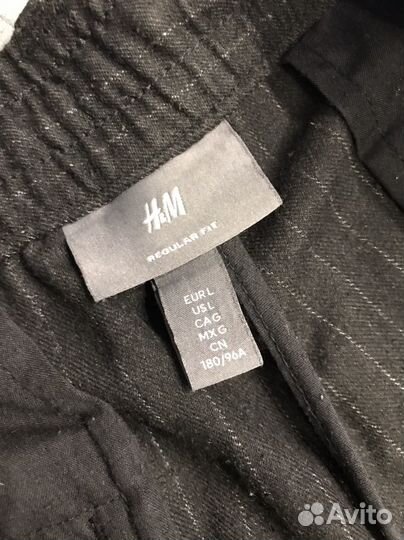 Повседневные брюки мужские H&M/hm в полоску