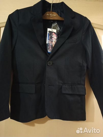 Школьный пиджак mishoo by acoola р.140 синий новый