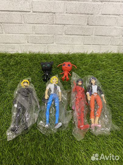 Нобор фигурок Леди Баг, Супер Кот, Маринет, Эдриан