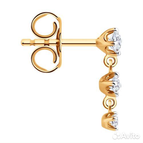 Серьга sokolov из золота, 170060
