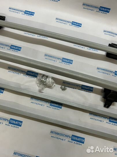 Рейлинги Шевроле-Нива Comfort+багажник/серебро