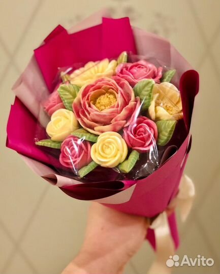 Цветы из шоколада