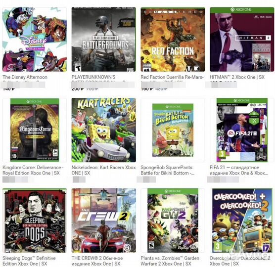 Игры для Xbox One / Series, Более 342