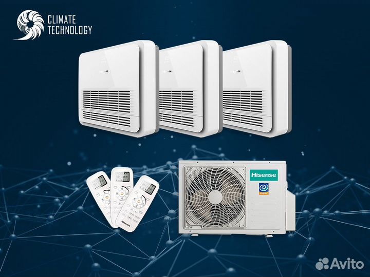 Консольные блоки hisense AKT-09UR4RK4