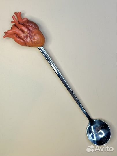 Ложка десертная с декором 