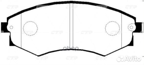 Ckkh-3 Колодки тормозные дисковые перед N