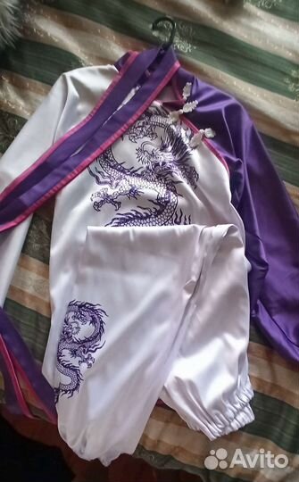 Костюм спорт ушу,плотный атлас, рост 140-164