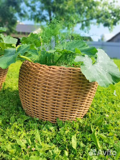 Плетёные кашпо