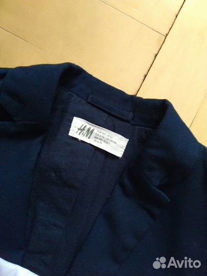 Пиджак H&M и рубашка на мальчика р122