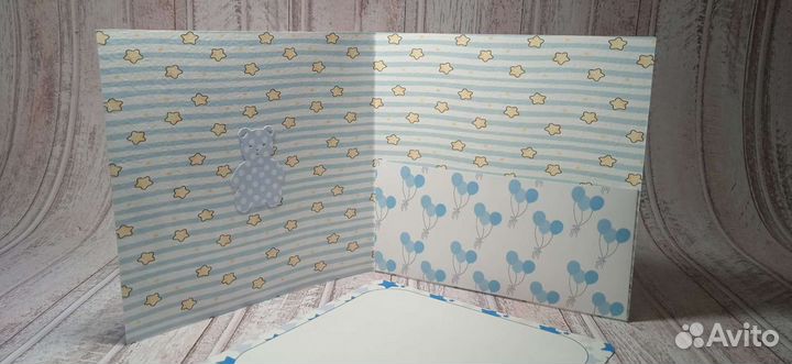 Открытка ручной работы с пандой