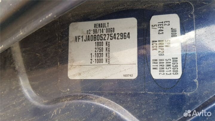 Разбор на запчасти Renault Scenic 1996-2002