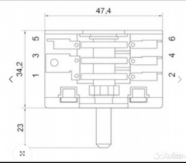 Переключатель Tibon 430 / 16А / 250V / Т125