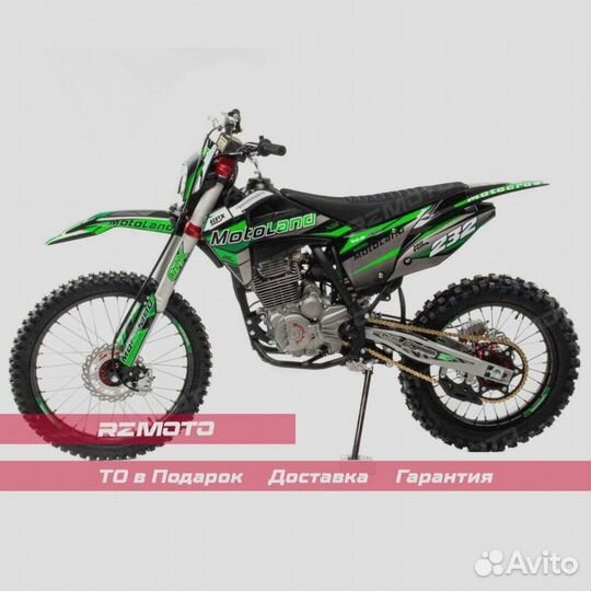 Эндуро Motoland XT 250 HS (172FMM) зеленый