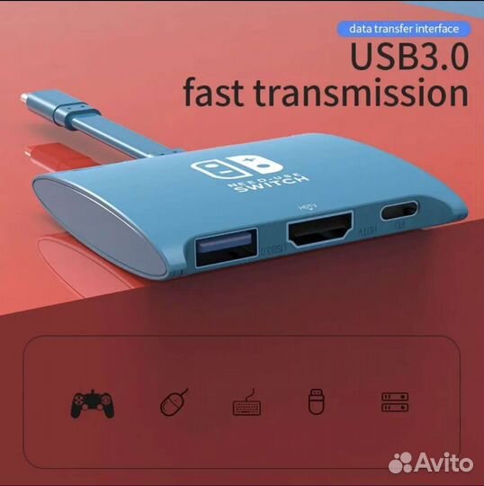 Порт 4К Адаптер Докстанция TV планшет смартфон