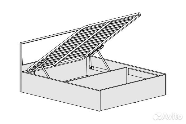 Кровать с мягким изг 034 вставка 2 (ди)
