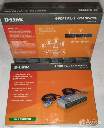 Продам KVM переключатель KVM-121, dkvm 4K