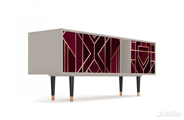 Тв-тумба T1 - Сатин - Burgundy Jewelery