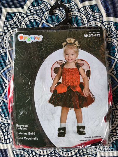 Костюм божьей коровки леди Баг 3-4года