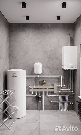 Отопление под ключ, Теплый пол, котел, радиаторы