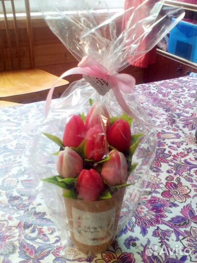 Букет цветов из мыла