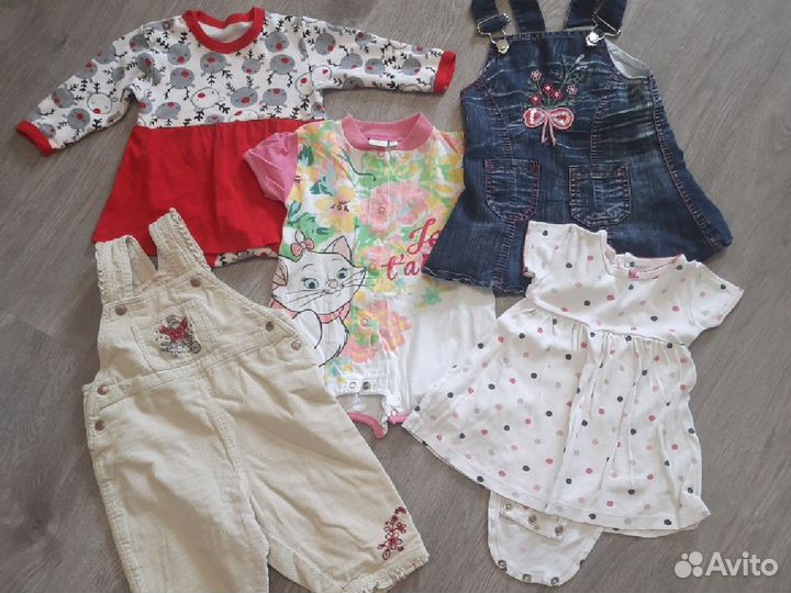 Одежда для девочки 68 74 80 пакетом