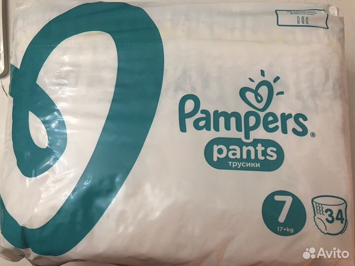 Подгузники трусики Pampers 7 (34 шт)