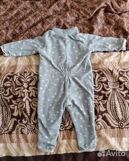 Флисовый комбинезон поддева 80