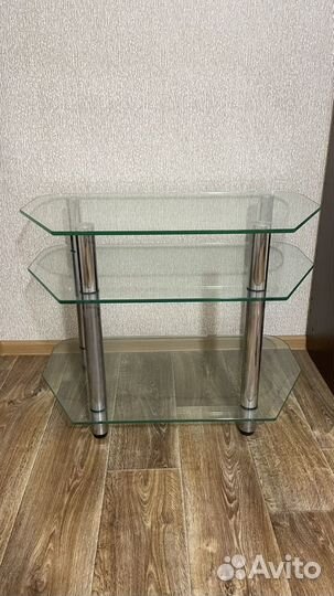 Стеклянная тумба под тв
