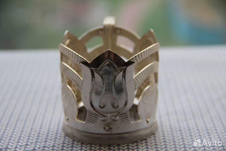 Подстаканник Тюльпан Алюминий СССР