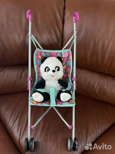 Коляска трость с мягкой поющей игрушкой
