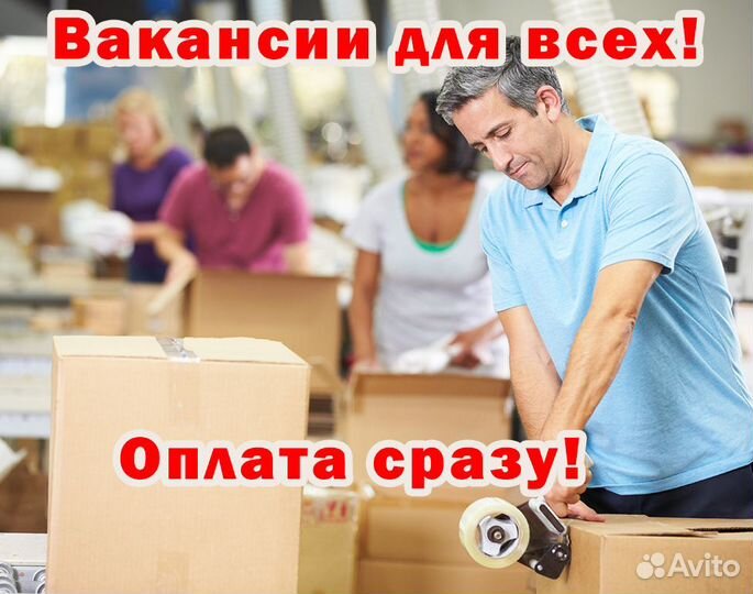 Упаковщик (ца). Ежедневная оплата