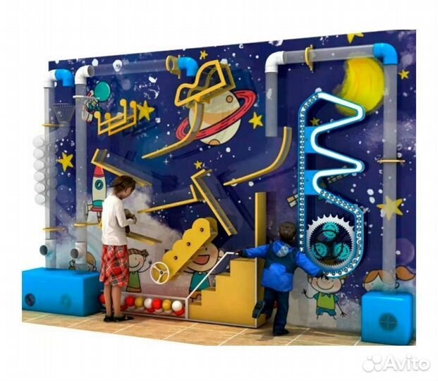 Детская интерактивная игровая стена