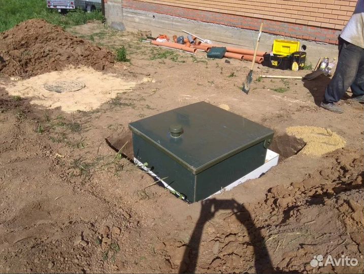 Септик из бетонных колец под ключ