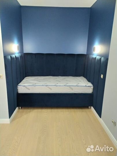 Мягкие стеновые панели, детская кровать