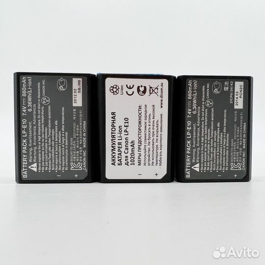 Аккумуляторы б/у для Canon/ Nikon и тд