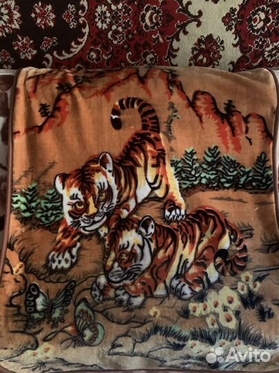 Плед детский плюшевый