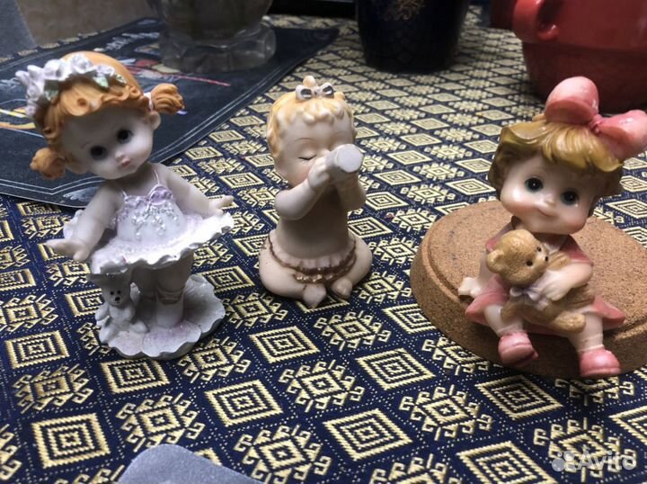 Фигурки, девочки, котята, солонка