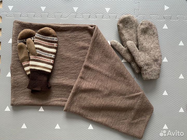 Шапка перчатки палантин снуд